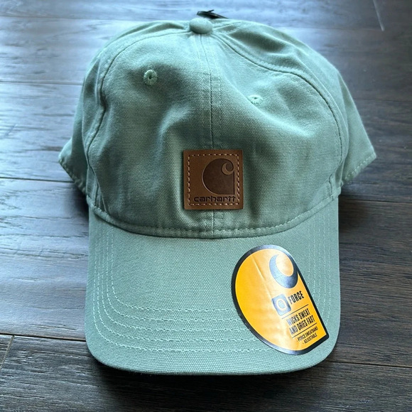 Carhartt Force Sweatband,Canvas 100% cotton,fast dry,hook/loop,logo patch cap - Picture 1 of 6